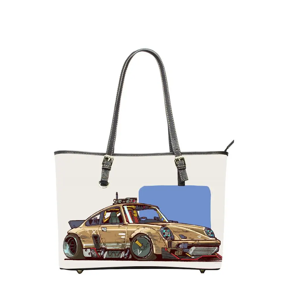 Большие сумки через плечо автомобильная сумка-тоут из искусственной кожи