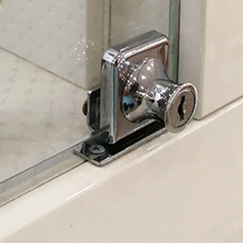 407 одинарная двойная дверь стеклянный замок витринный шкаф раздвижные замки для