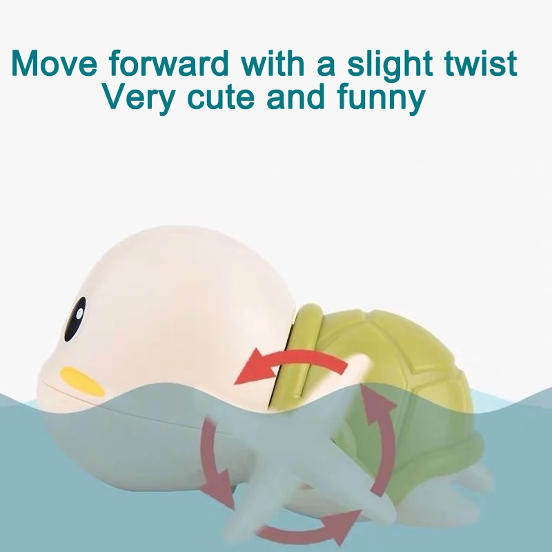 

Children Cute Cartoon Animal Tortoise Classic Baby Water Toy Turtle Wound-Up Chain Clockwork Kids Beach Bath Toys Children Gifts
