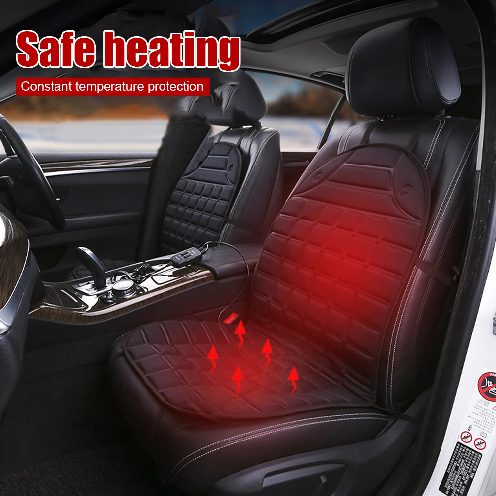 

12V Fast Warm Car Heated Seat Cushion Heated Seat Cover 30W-38W 2 Heat 45-65 Degree Adjustable Electric Auto Heating Pad Cushion