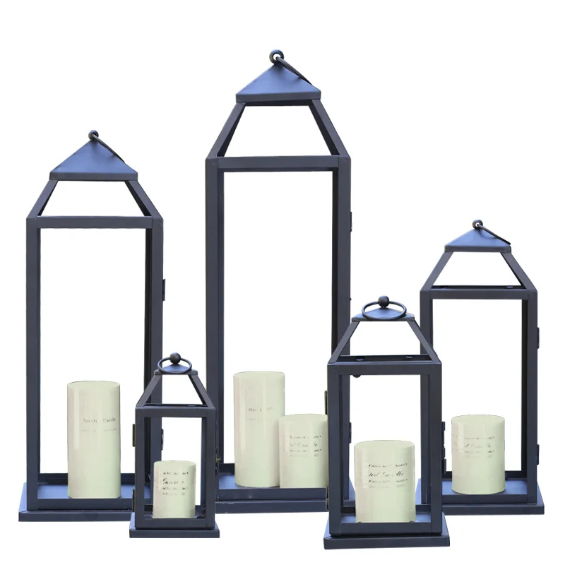 Ветряная лампа стеклянный подсвечник железный двор наружный ретро декоративная