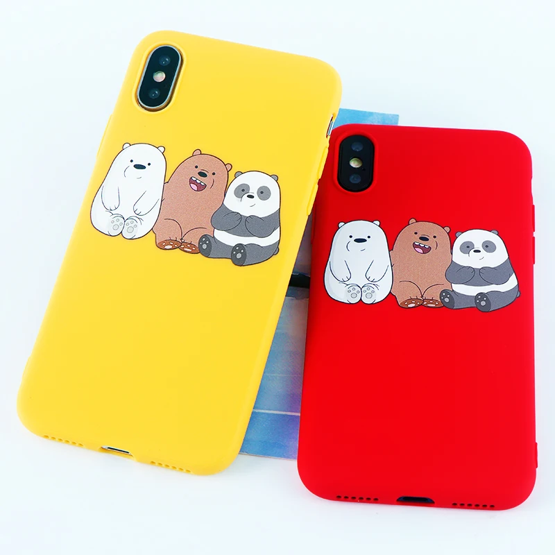 Милый чехол для телефона с животными iPhone X XR XS Max 8 7 6 S Plus чехлы ленивой пандой