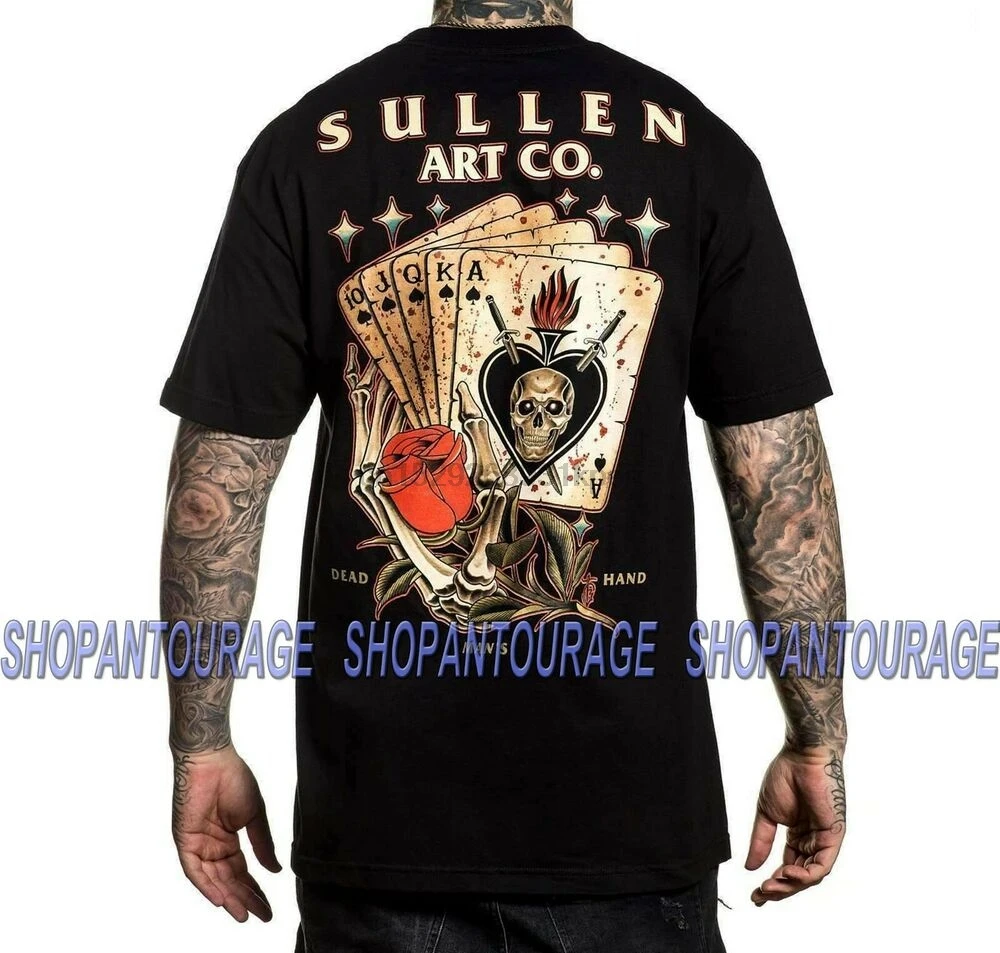 Новая футболка Sullen Dead Men Hand SCM2406 с графической татуировкой для мужчин | Мужская