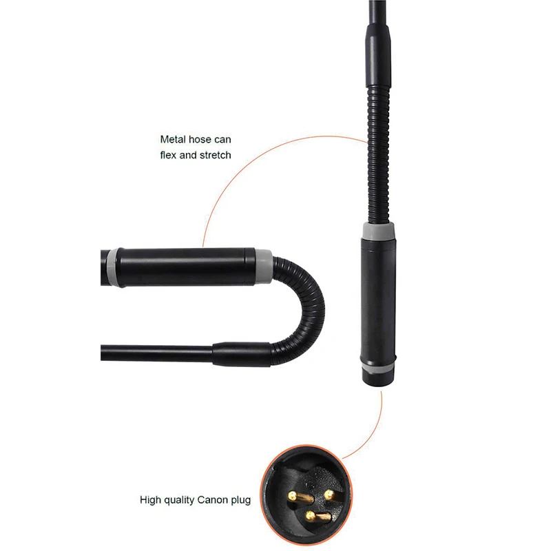 

Professional Dynamic DJ Microphone for Mixer Dedicated Disc Shouting Microfone KTV Bar Gooseneck DJ Mic
