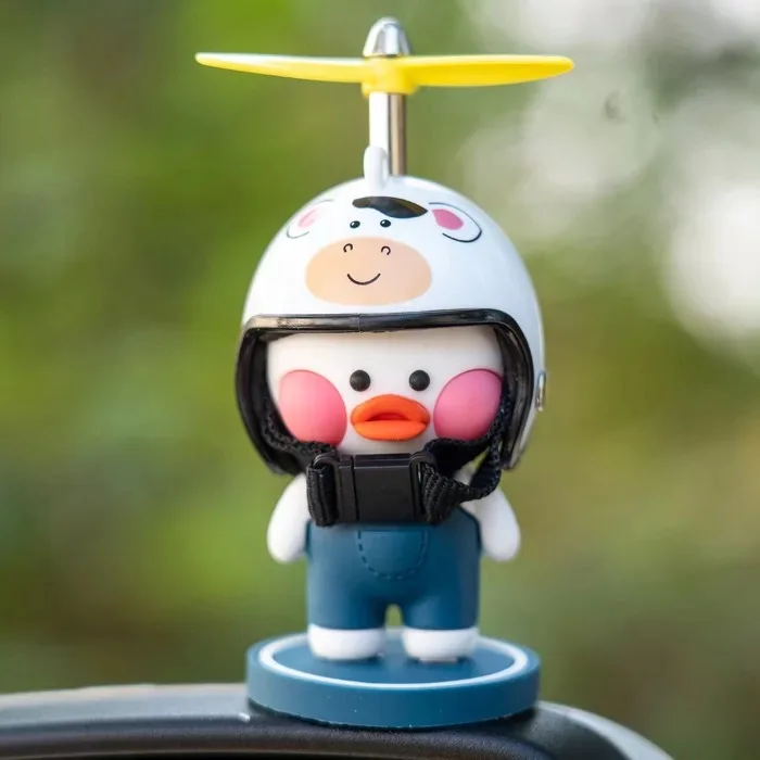 

Car Ornaments Goddess Cute Car Center Console Creative Personality Jewelry Motorcycle Anime Car Accessories Duck