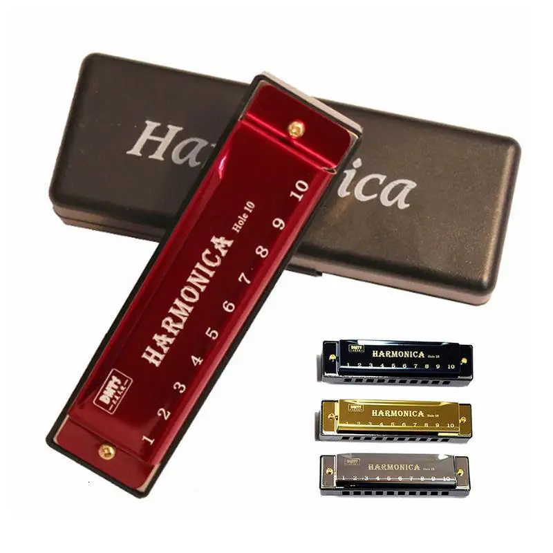 Титановая гармоника с 10 отверстиями пазл для оральных органов музыкальный