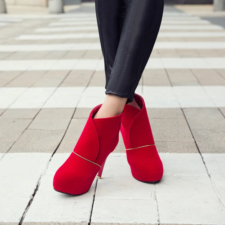 Женские ботинки с блестками зимние металлической отделкой большие размеры 9 10 11-14