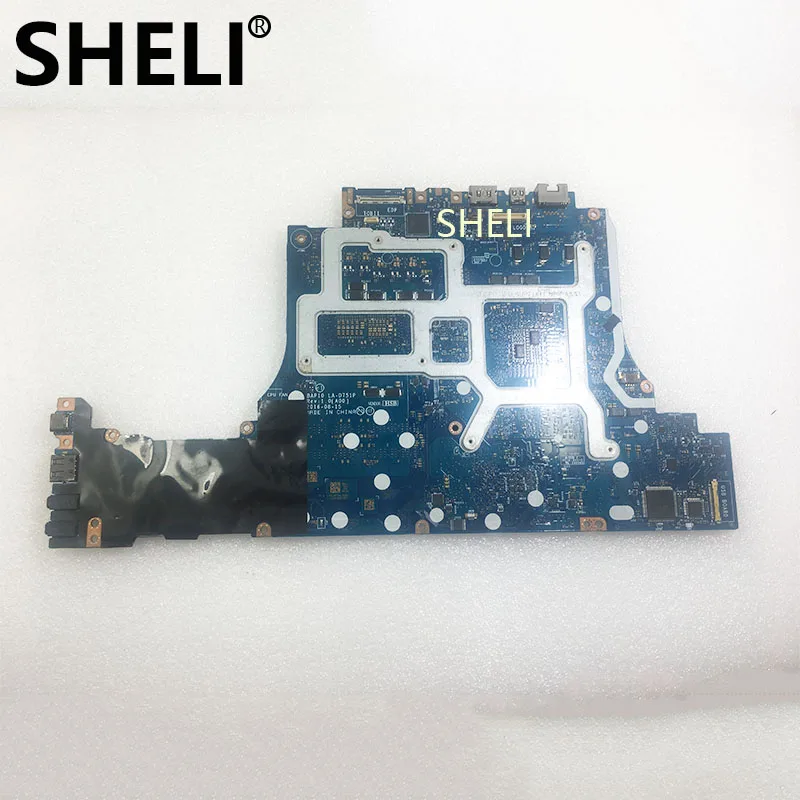 Шели материнская плата для ноутбука DELL Alienware 15 R3 17 R4 I7 6700HQ 0KPYXX CN LA D751P|Материнские