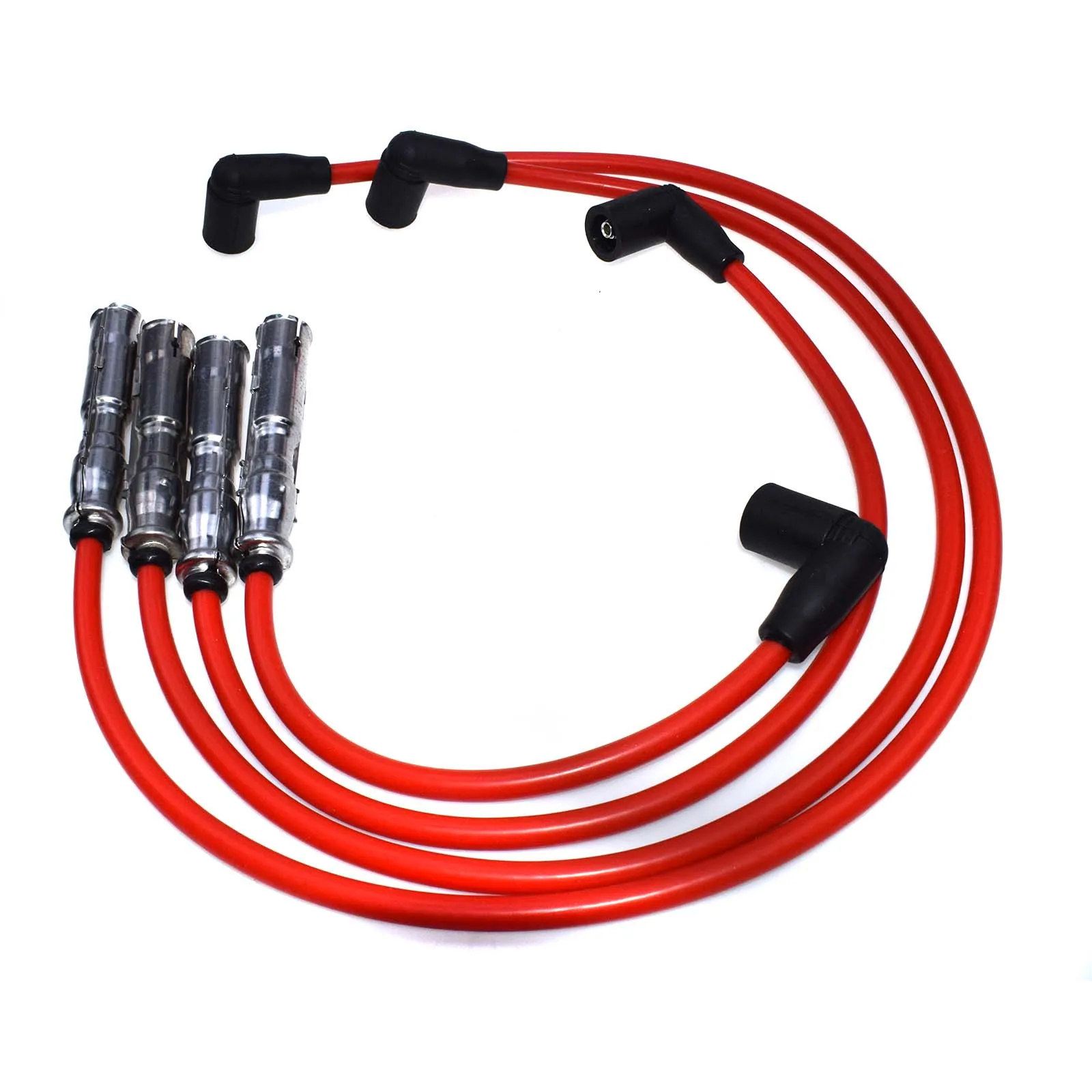 WOLFIGO 7 мм Искра зажигания коммутационный Шнур Комплект 06A998031 06A905409N для VW Beetle, Golf, jetta 1998 1999 2000 2001