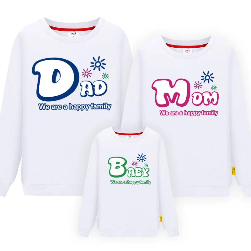

Family Matching Autumn Winter Mother Daughter Sweatshirt Cotton Mom Daughter Kids Hoodies Fashion Family Matching Outfits