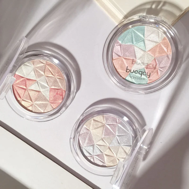 Палитра хайлайтеров блестящая мерцающая пудра для макияжа глаз яркость
