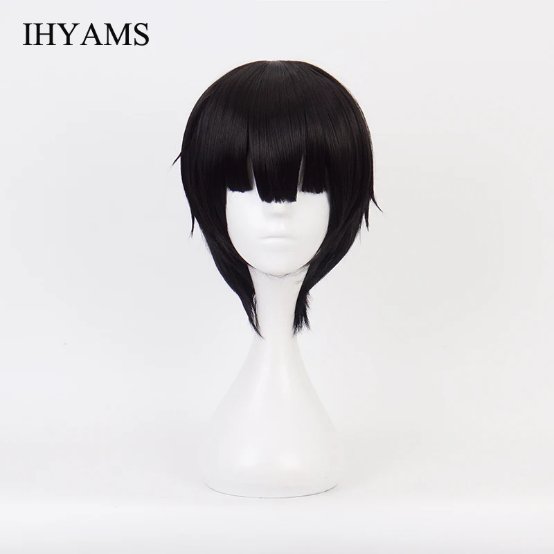 Парик для косплея Ханако-кун в туалете Jibaku Shounen Hanako-kun черный короткий парик