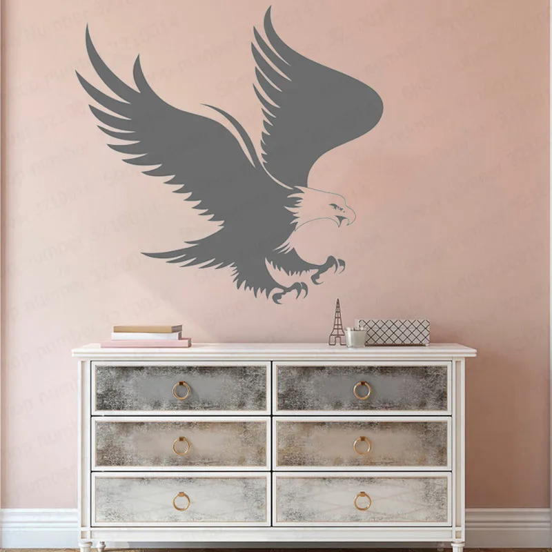 Домашний декор стена арт-деко виниловая наклейка Орлиный животный аппликация