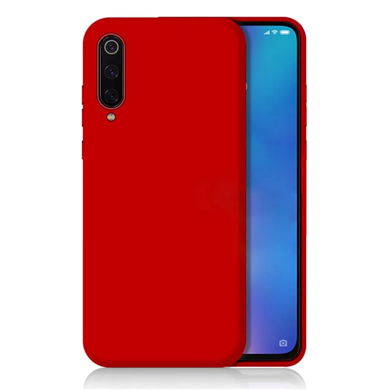 hong Роскошный жидкий силиконовый чехол для Xiaomi mi 9T 9 SE A2 6X A3 8 Lite CC9 CC9e mi x 3 чехол для Red mi Note 7 Pro Go K20 6 6A 7A Funda - Цвет: hong