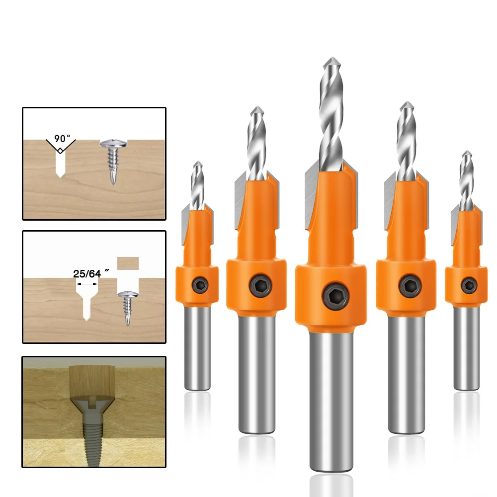 

Hole opener Countersink Drill Drill Bit Hexagon shank For wood Useful Durable