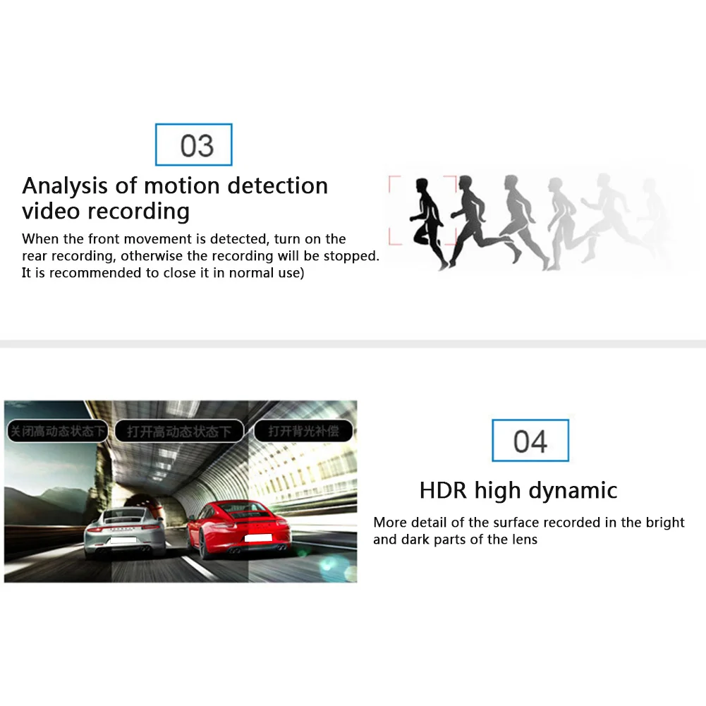 저렴한 무선 야간 버전 운전 레코더 1080P 대시 캠 4 인치 디스플레이 듀얼 렌즈 대시 보드 카메라 (후면 카메라 포함)