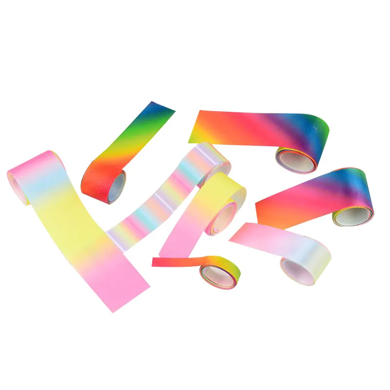 1 метр градиентная Радужная Полиэстеровая печатная корсажная лента Женская