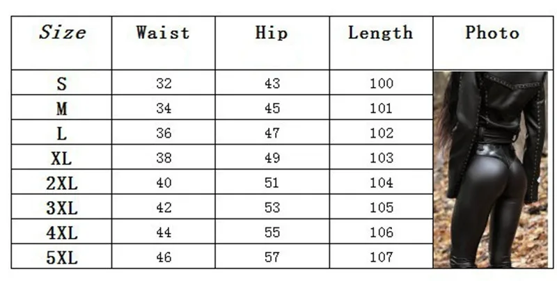 Женские облегающие брюки из искусственной кожи черные с эффектом пуш ап и