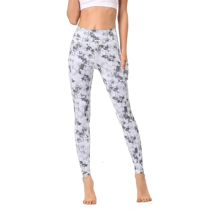 Женские спортивные штаны для фитнеса йоги с цветочным принтом #2L5|Штаны йоги| |