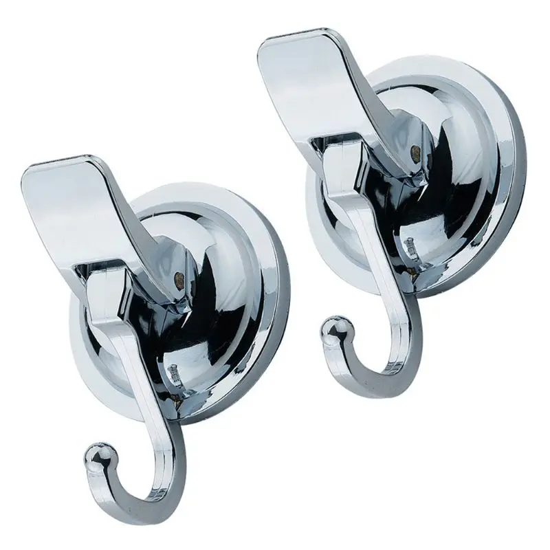 

2PCS TPU Traceless Hanger Heavy Duty Vacuum Suction Cup Hooks for Kitchen Bathroom Restroom Organization