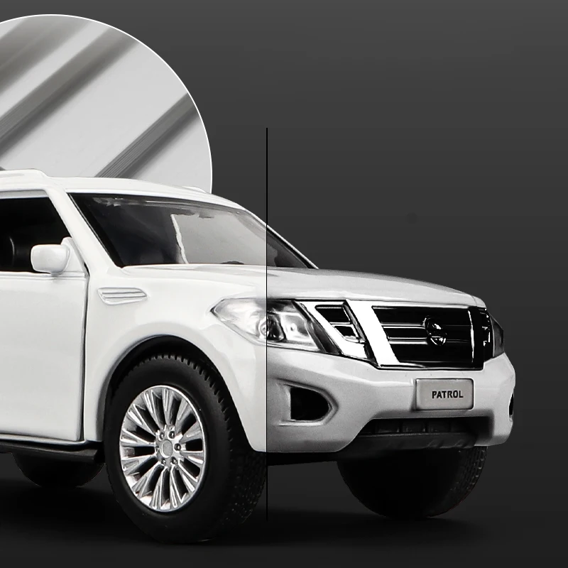 

New 1:36 Nissan Patrol Alloy Car Model Diecasts & Toy Metal Off-road Vehicle simulation Car Model Toy For Childrens Gift