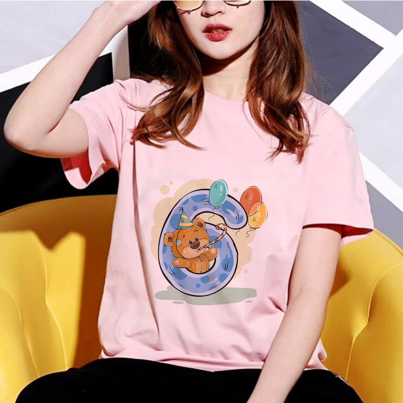 

2019 Summer New Cartoon Harajuku Cute Digital Printing Short Sleeve T-shirt Harajuku Casual Short Sleeve Street Clothes Blouse