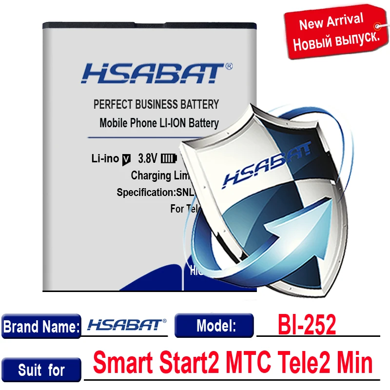Аккумулятор HSABAT 2300 мАч для смартфона Start2 MTC Tele2 Min | Мобильные телефоны и