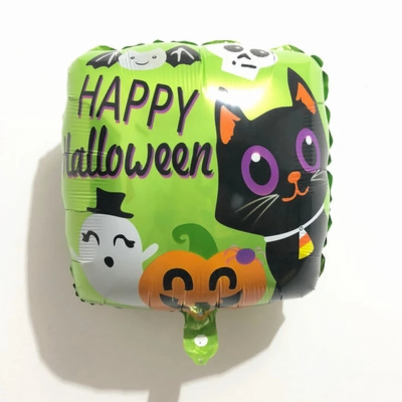 Набор алюминиевых шаров для Хэллоуина тыква Флюоресцентный шар в виде кошки