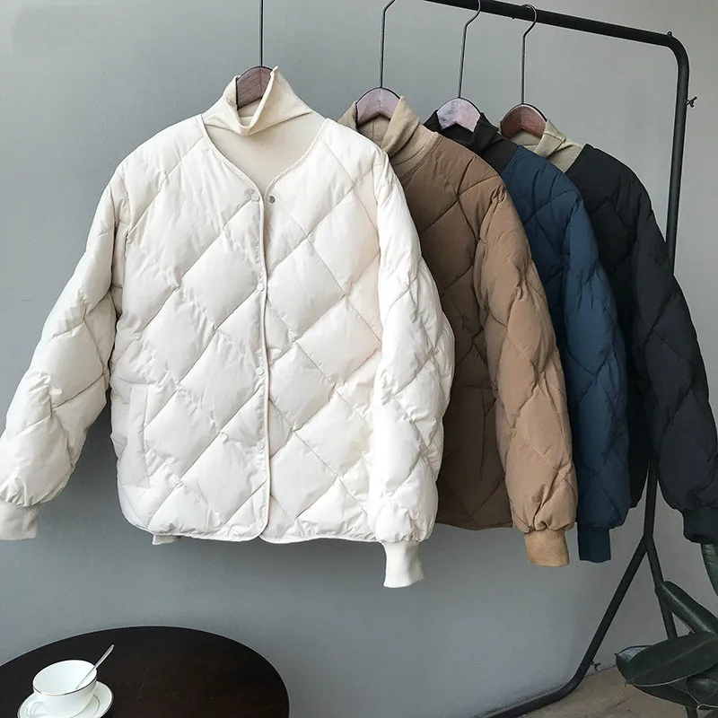 

Casual Winter Parkas Women Coats and Jackets Long Sleeve Oversize Parkas Solid Cotton Coats Loose Outerwear Snow Ropa Para Mujer