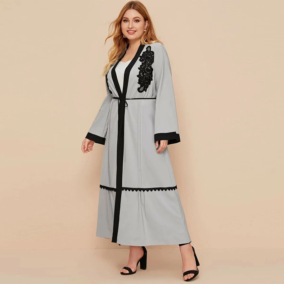 Женский кардиган длинное платье мусульманская абайя служба поклонения рамадану