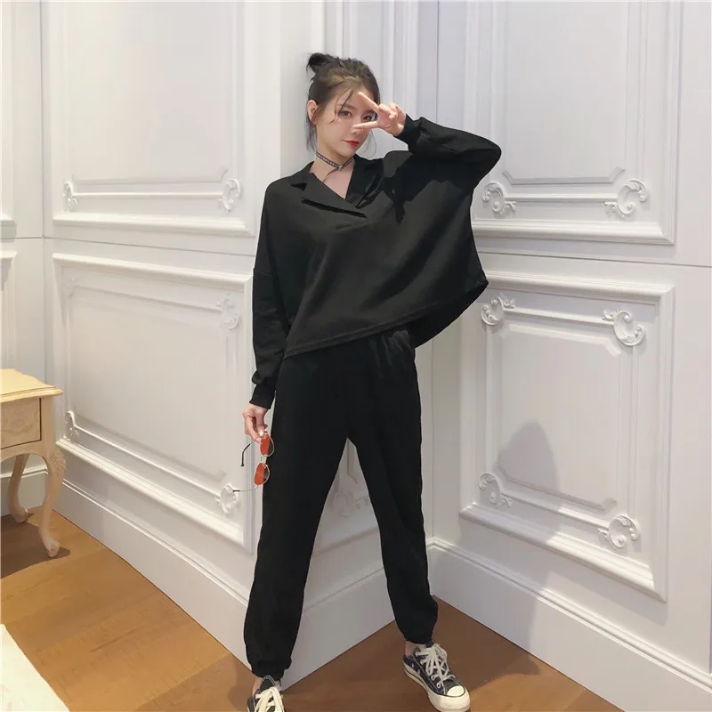 Женский спортивный костюм Трикотажный из двух предметов женский свитер с