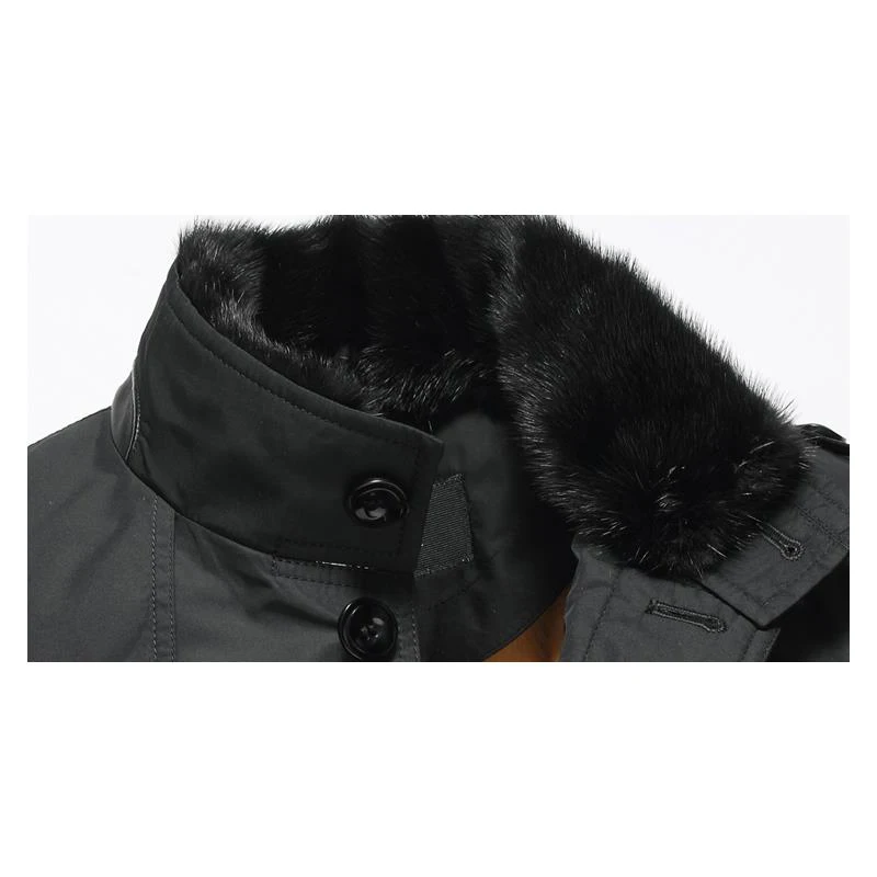 mink fur liner jackets men collar Men's Genuine Leather Nick Garment Coat Clothes Mink | Мужская одежда