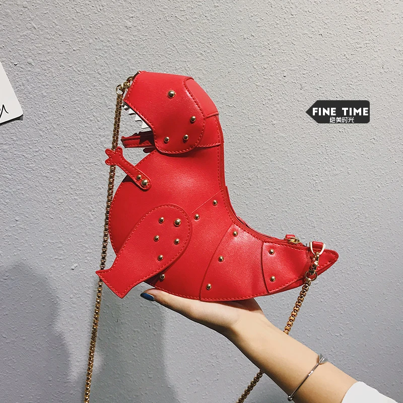 

super fire small bag women's 2018 new fashion dinosaur doll single shoulder bag versatile lovely messenger girl's bag