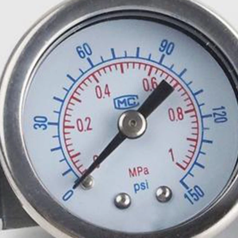 0 ~ 1.0MPa 150psi металлический манометр с кронштейном тип панели двойной масштаб