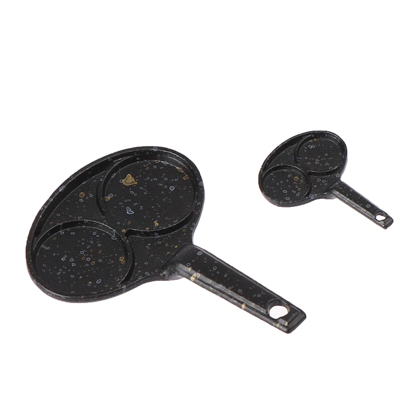 1:12 Кукольный домик миниатюрная мини двойная дыра сковорода модель кухонные