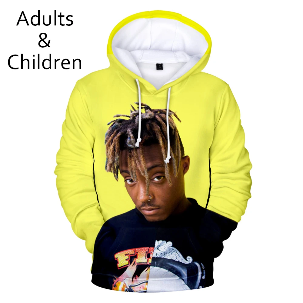 

3D Full printed Juice WRLD Hoodies Men Sweatshirts Women Harajuku Kids Pullover Suitable 3D Juice WRLD boys girls Red Hooded