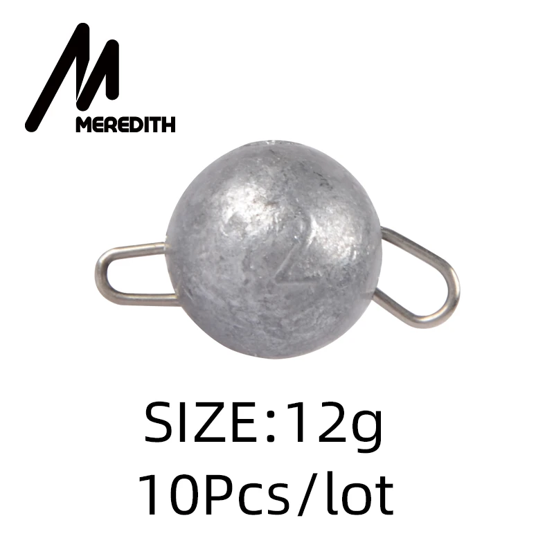 MEREDITH 10 шт./лот рыболовное грузило вес грузила 2 г-18 г грузило соединитель крюка быстросъемное литье рыболовное грузило пуля Рыбалка - Цвет: 12g