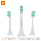 100% Xiaomi Mijia электрическая зубная щетка 1 шт. и 3 шт. для T300  T500 умная акустическая Чистящая зубная щетка головки 3D щетка сочетает в себе