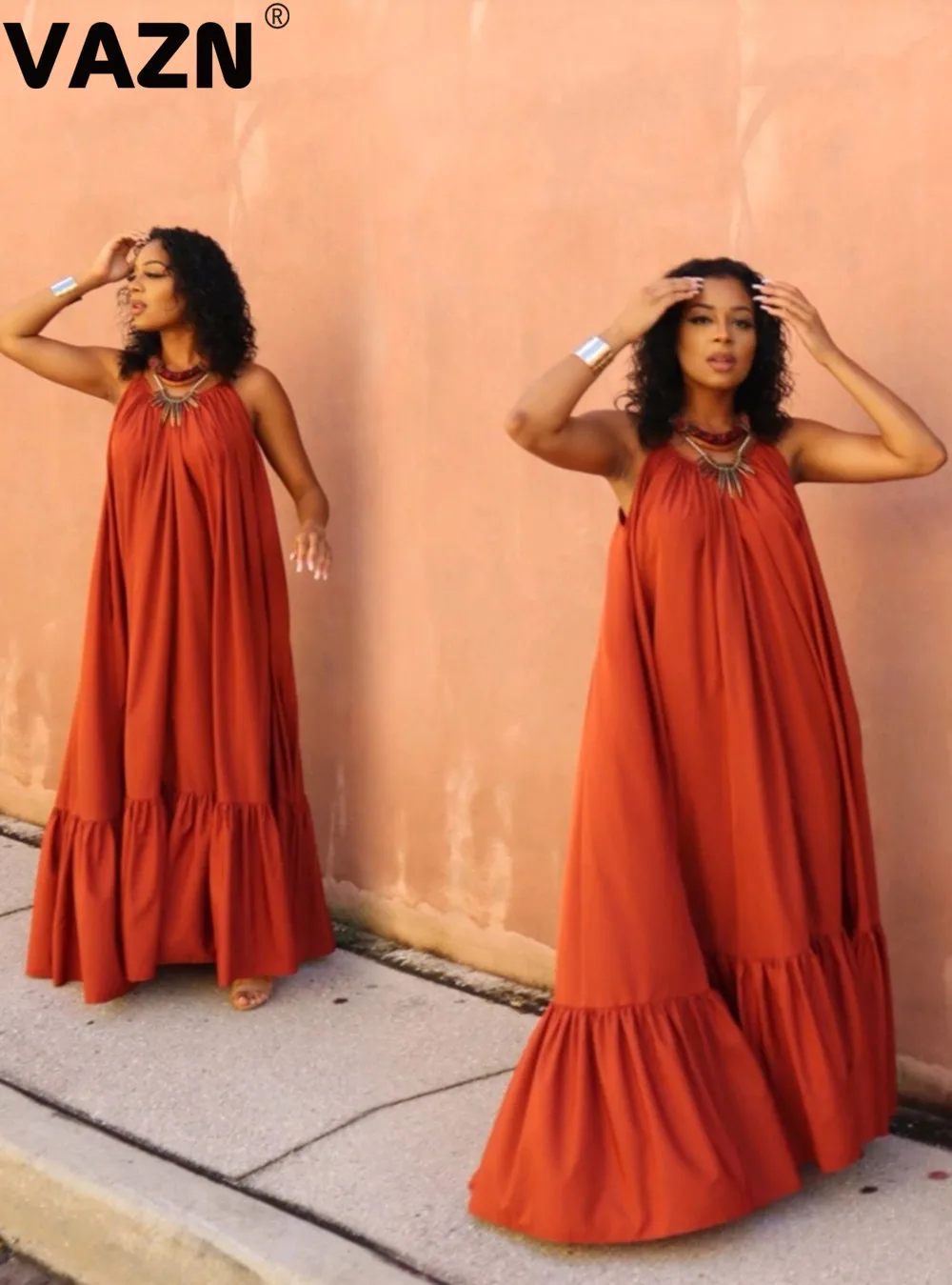 Новинка 2020 летнее Сексуальное Женское однотонное бальное платье 2 цветов на