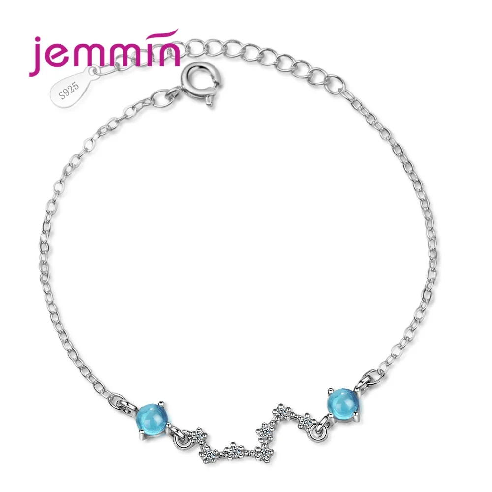 Женские браслеты из стерлингового серебра 925 пробы простой дизайн для девушек Lucky