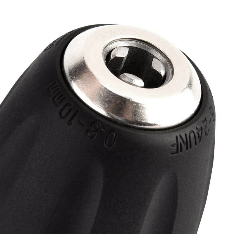 

0.8-10mm Precise Keyless Drill Chuck Converter 3/8Inch- 24UNF Thread Quick Change Adapter with SDS-Plus Hex Shank Socket