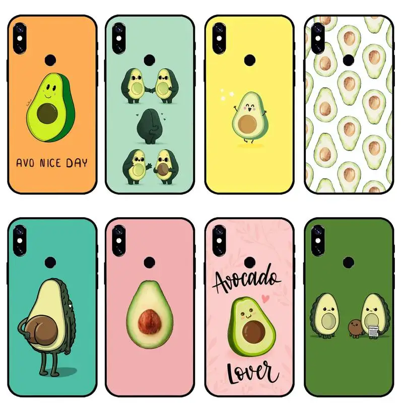 

Fruit Avocado Phone Case For Xiaomi mi 9 9t 10 redmi 9 9a 8 8a note 10 9 9s 8 8t 7 pro max funda