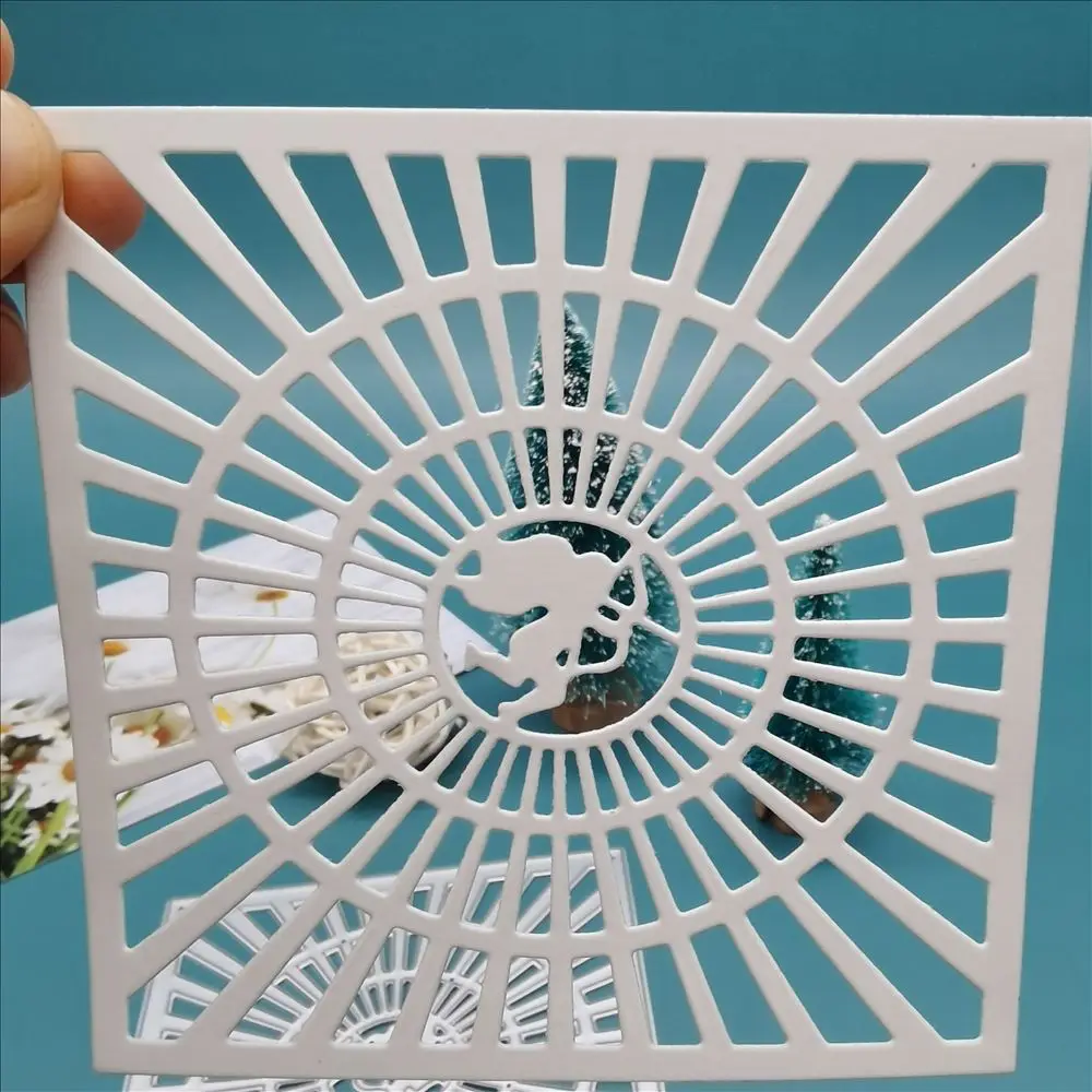 

Cupid квадратный полый шаблон фоновая доска ремесла металлические режущие штампы Скрапбукинг Бумажные крафтовые декоративные штампы трафар...