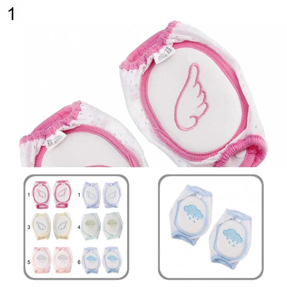 

Thin 2Pcs Lovely Infant Knee Pads Protector Unisex Kids Arm Warmers Snap Design for Outdoor