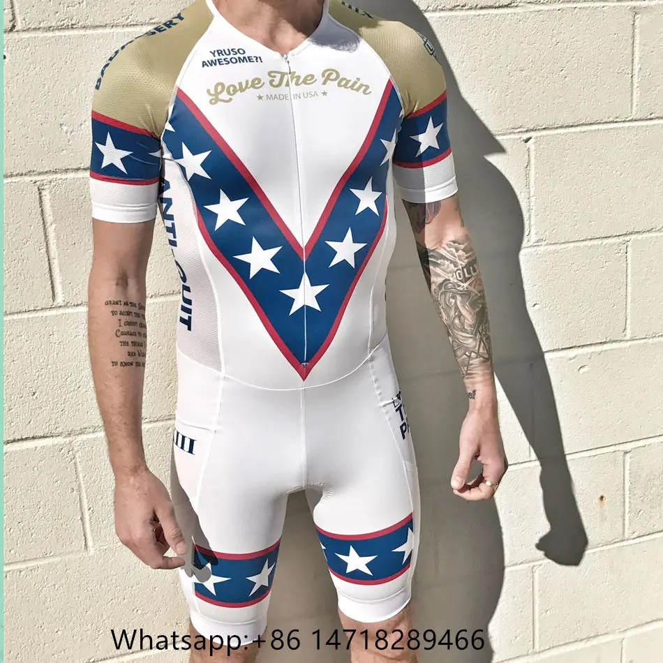 Trisuit 9 LOVE THE PAIN Triathlon Pro Team, спортивный костюм для велоспорта, Мужская одежда для велоспорта на заказ с коротким рукавом, Ciclismo Maillot Skinsuit - Цвет: Trisuit 9