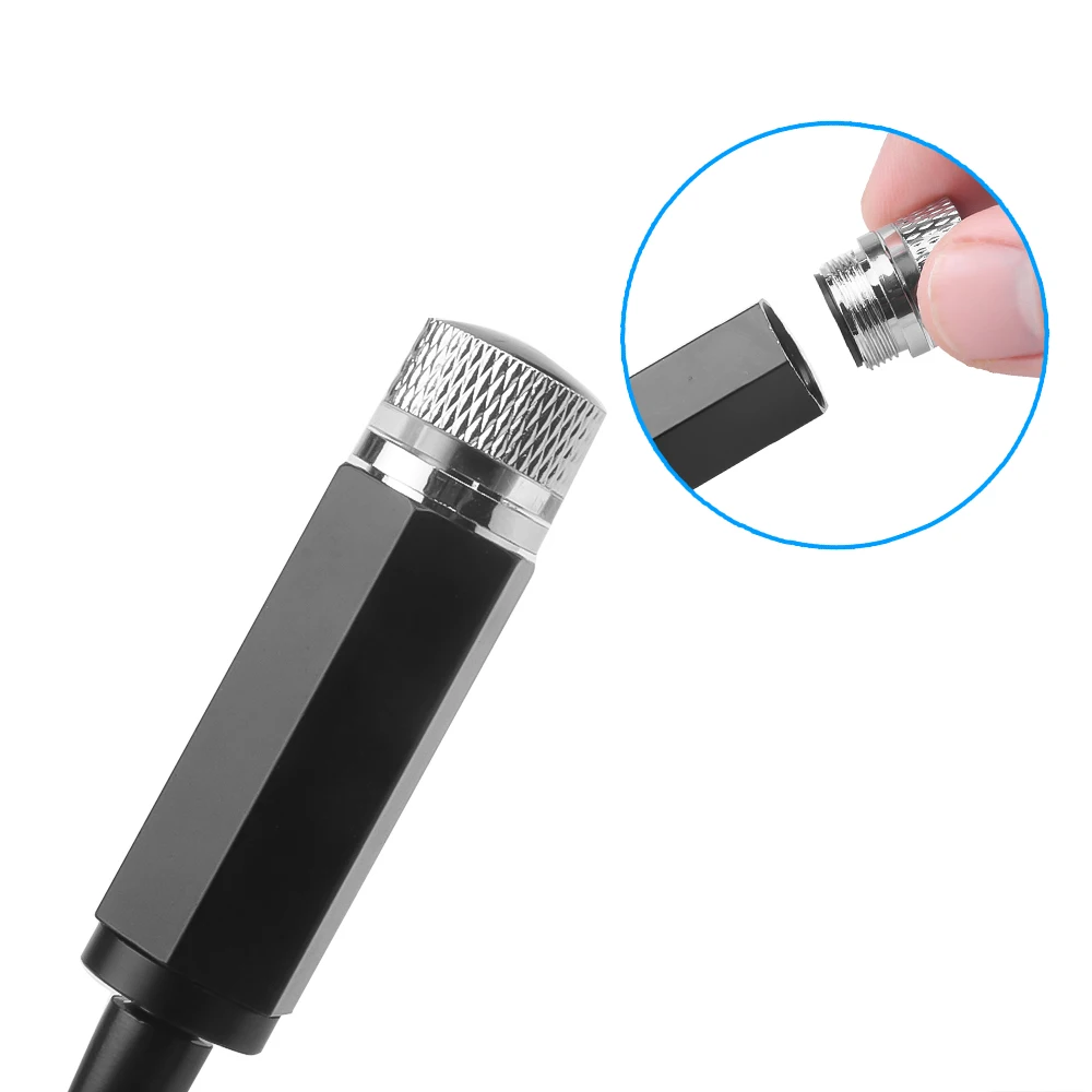 Интерьерный светодиодный автомобильный светильник USB туннель звездного неба для