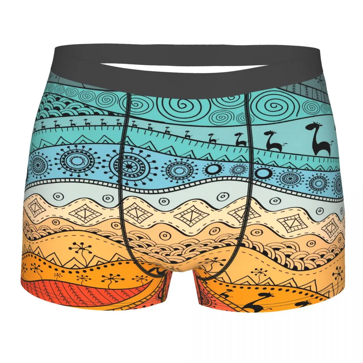 Мужские боксеры трусы нижнее белье этнические верблюжьи полосы индийские