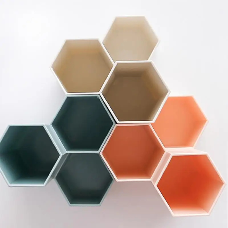 Корейский креативный простой Настольный органайзер шестигранный держатель для