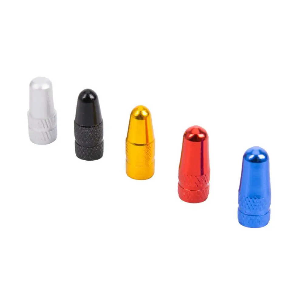 Колпачок Пневматического клапана велосипеда цветная крышка из алюминиевого