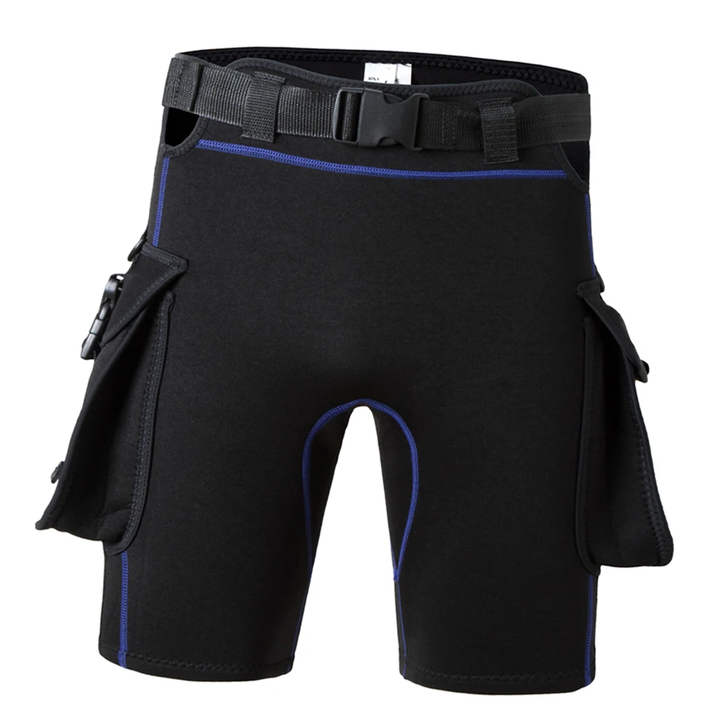 Dark Blue M Дышащий гидрокостюм шорты для подводного плавания супер стрейч SurfingTrousers с быстросъемной пряжкой ремня для водных видов спорта - Цвет: Dark Blue M